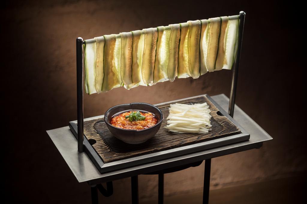 特色餐廳的創意韓式料理擺盤