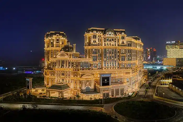 澳門上葡京綜合度假村夜間華麗全景