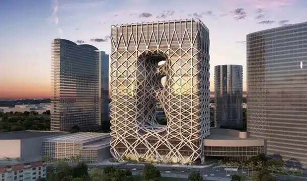 澳門新濠天地綜合度假城現代科技感外貌